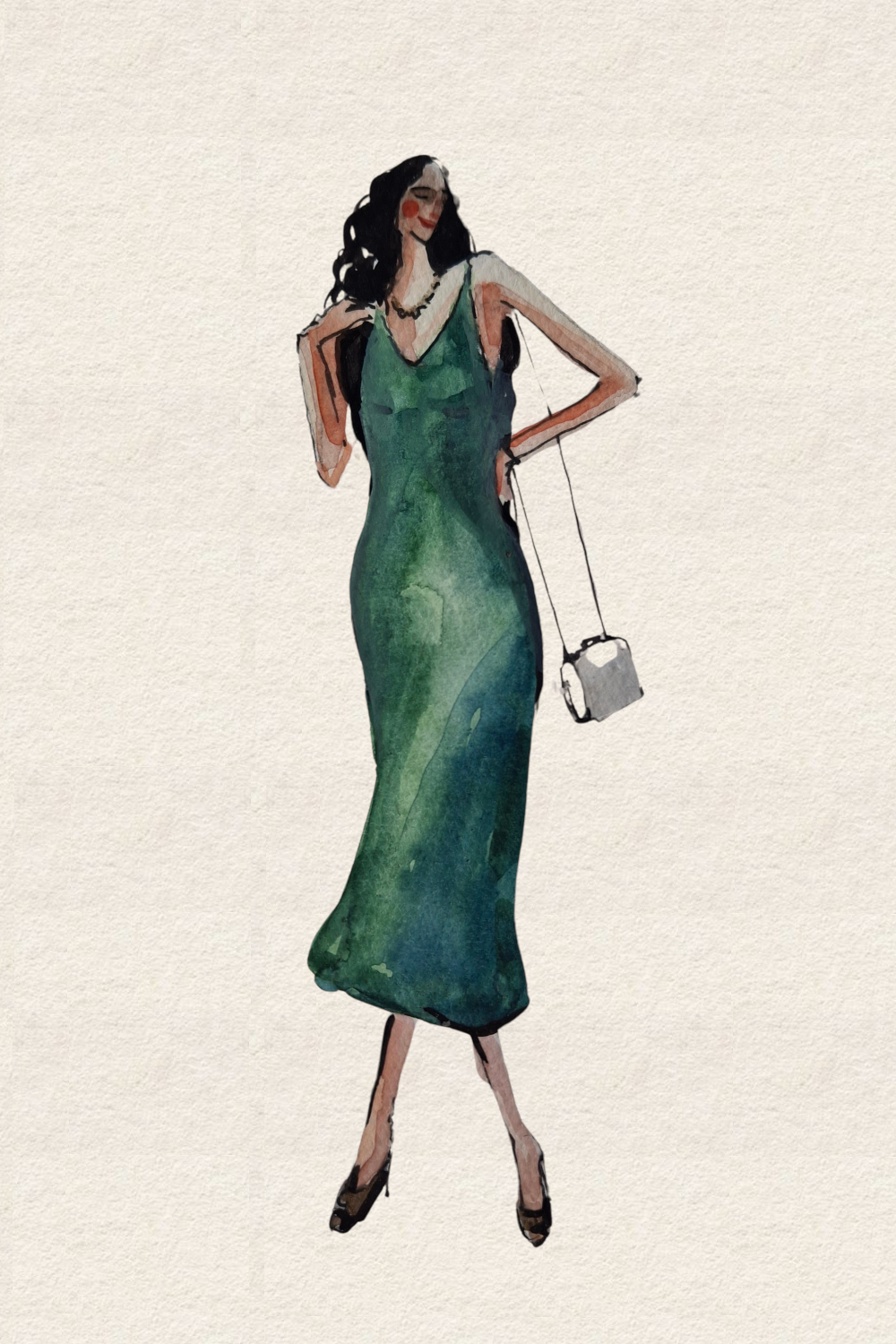 Runway and live model study Look 19 in charcoal and mineral wash